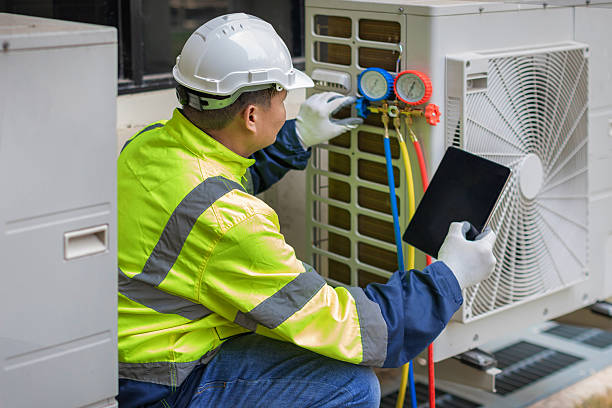 Professional Hvac Maintenance technician working in Pine Hill, NY